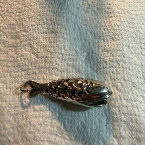 Sterling Silver Fish Pendant/bell